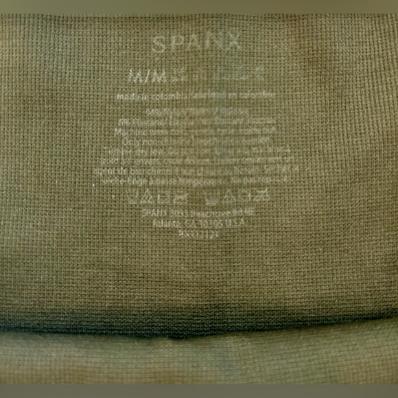 Spanx Leggings Womens Medium Look At Me Now High Rise Shaping Green Camo - Picture 2 of 4